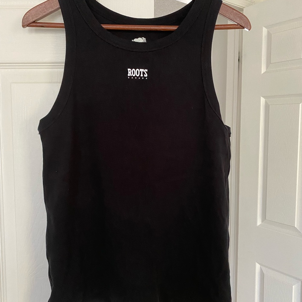 Roots Classic Black Sleeveless Top